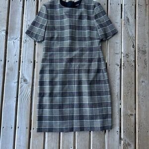 Theory Plaid Sheath Dress Women’s Size 2 | Wool Blend Work/Office Dress